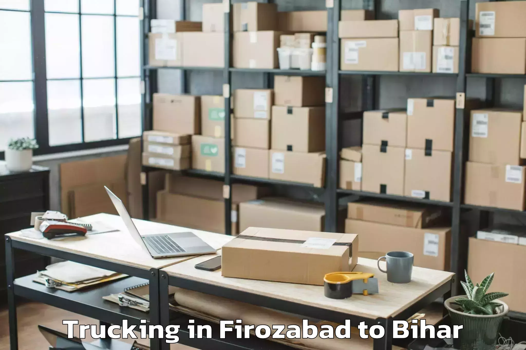 Affordable Firozabad to Laheriasarai Trucking